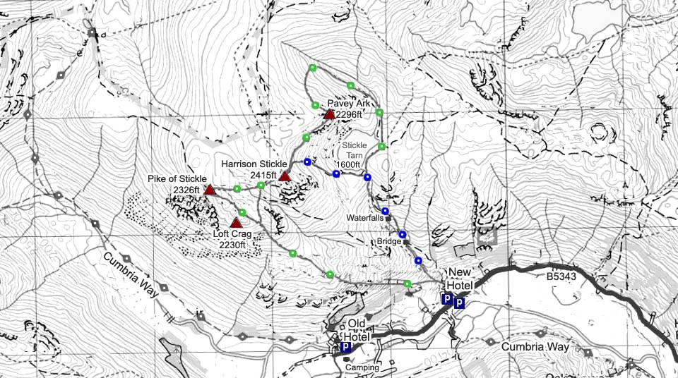 Harrison Stickle Route Map