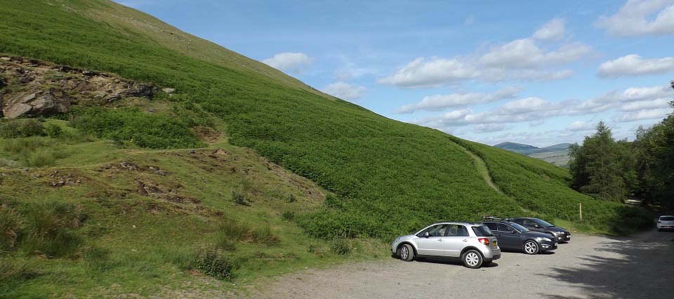 Blencathra Mountain top car park image